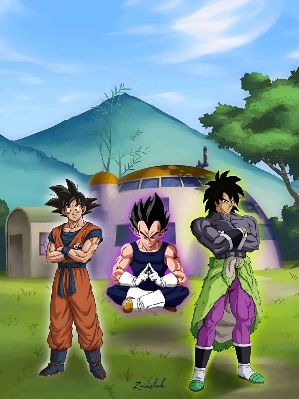 Goku, Vegeta and Broly, in the World of High School DXD. thumbnail
