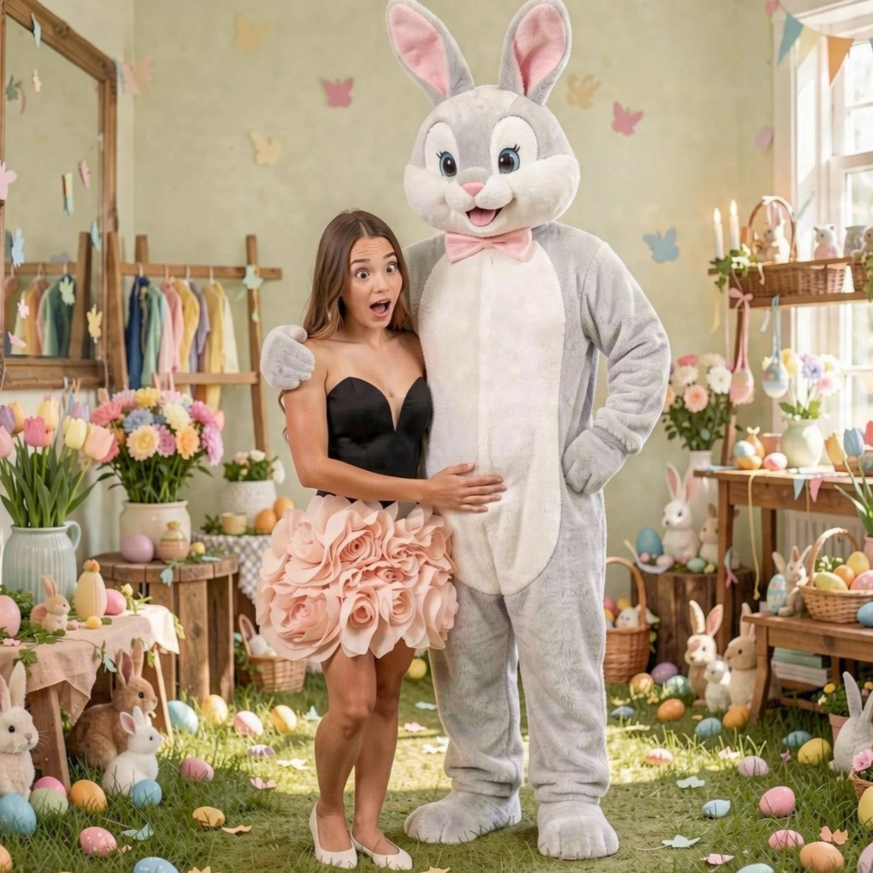 Elle - family photos with the Easter Bunny thumbnail