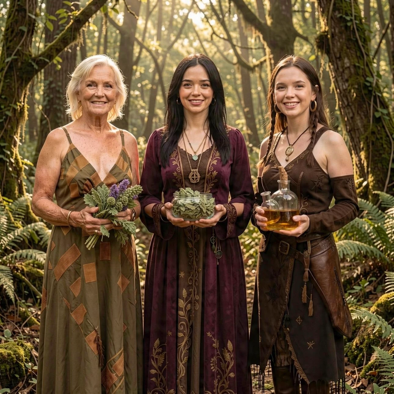 Three generations of witches. thumbnail
