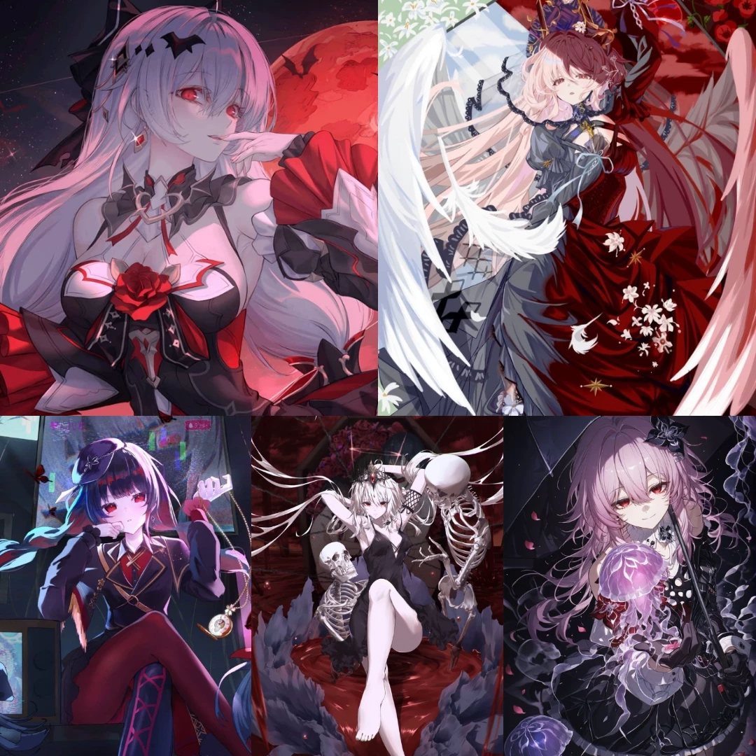 Selene,Rosaria,Noire,Morrigan,Lunaria thumbnail