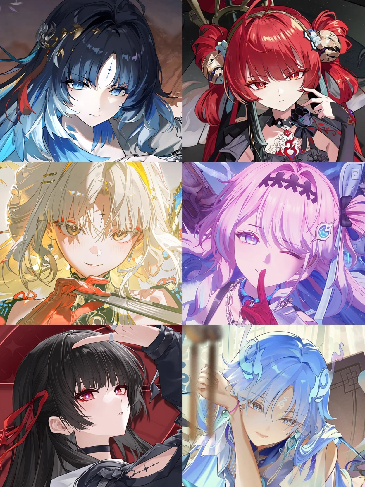 Aurelia, Scarlet, Celeste, Lunette, Raven, Seraphina thumbnail