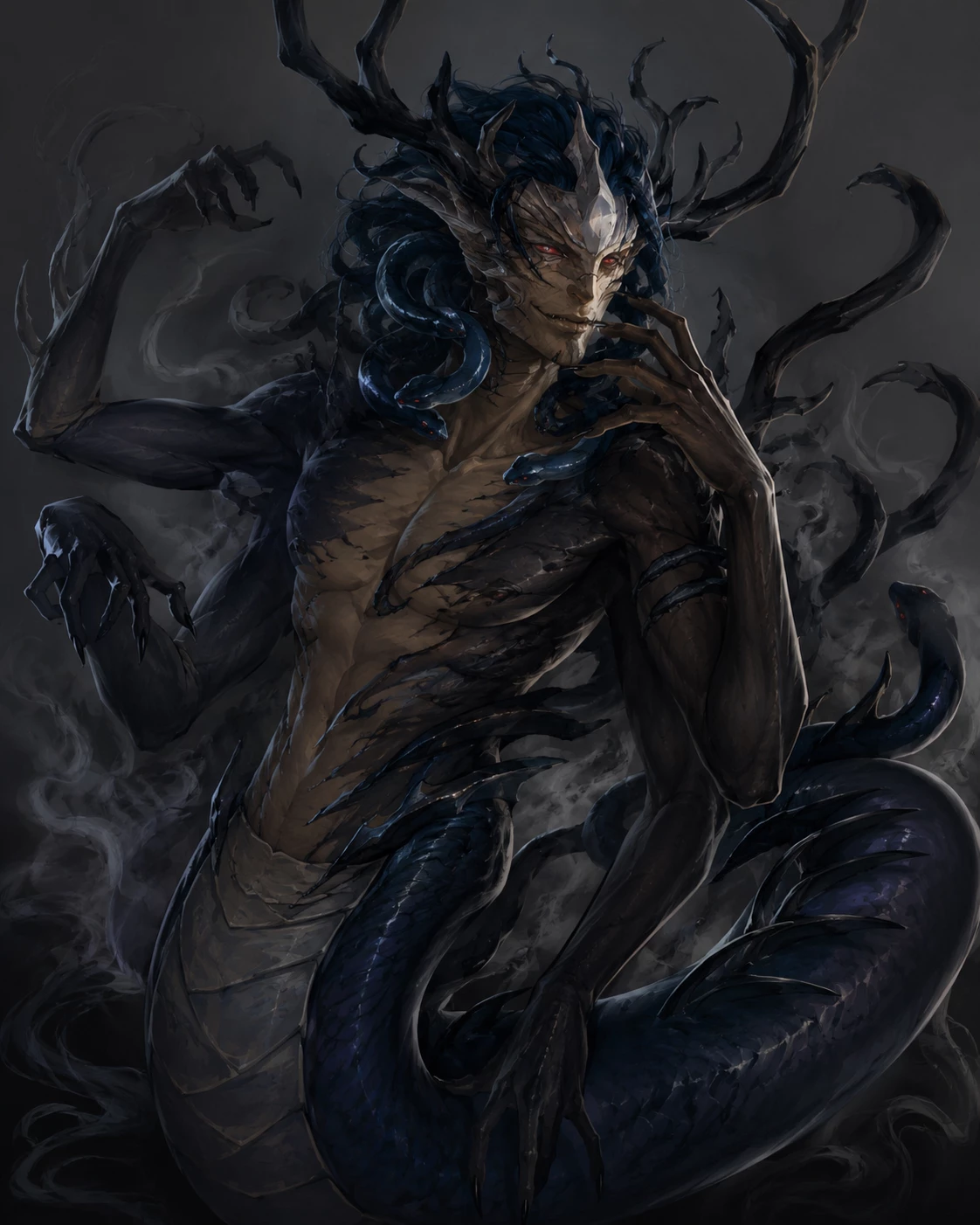 Nyxarion  — the Antlered Serpent  thumbnail