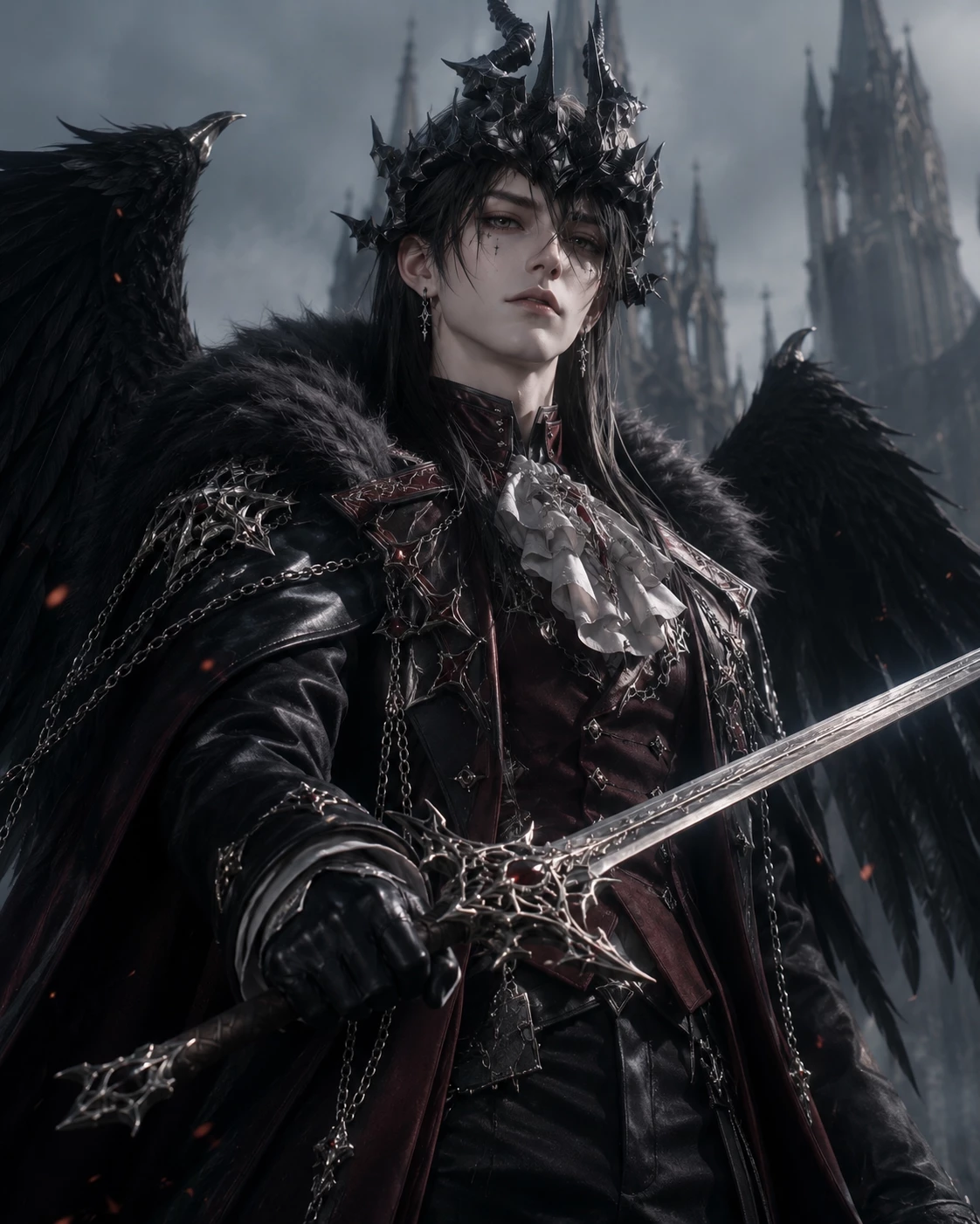 Vaelith Dravenmourne,
The Black Seraph of Vesperhold thumbnail