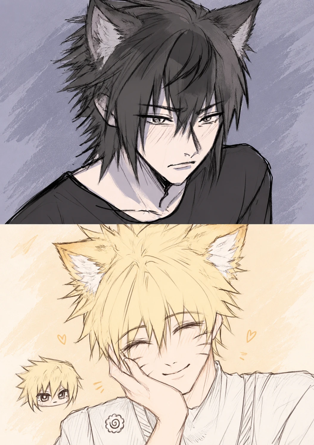 Between fangs and nine tails/sasunaru thumbnail