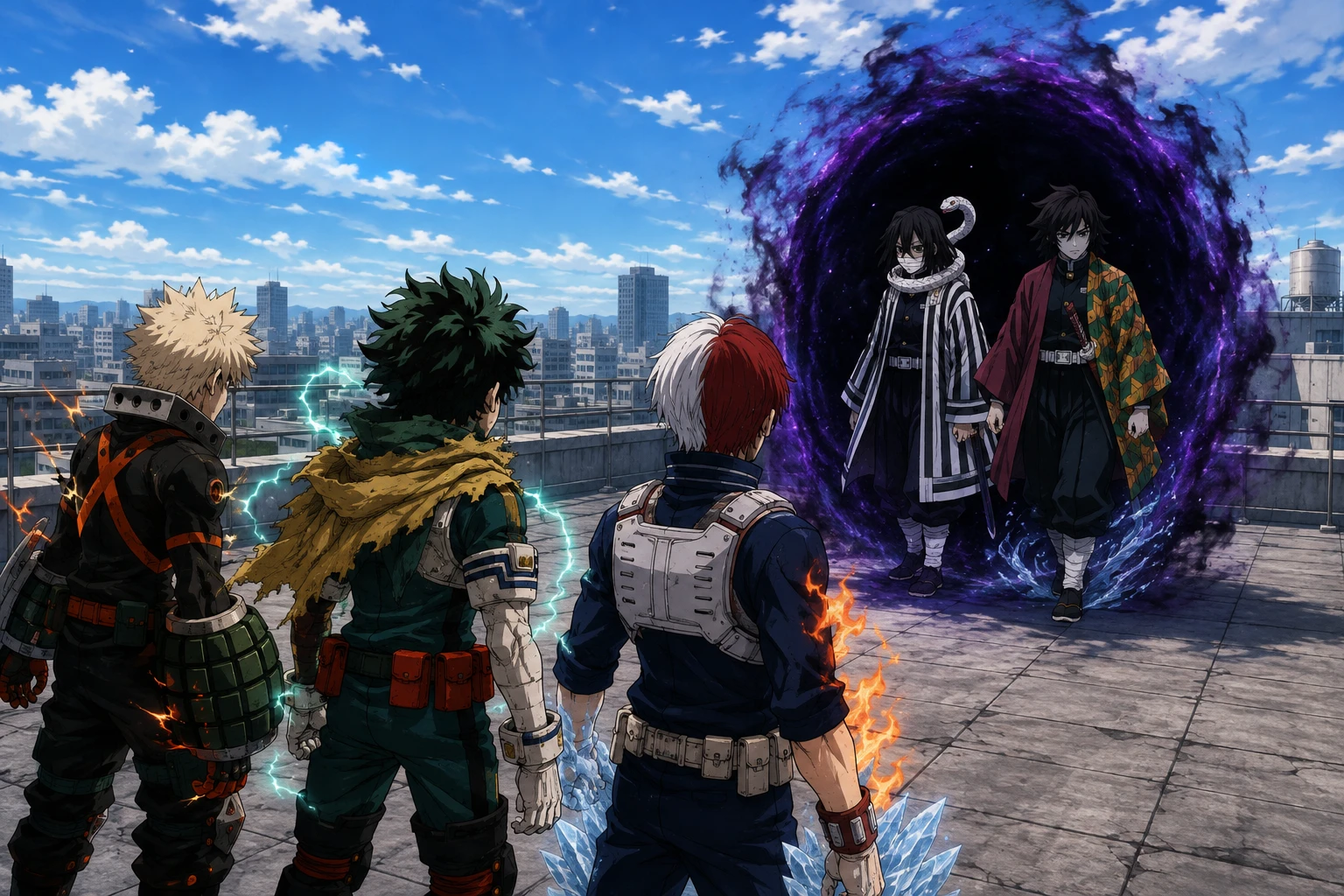 KNY X MHA Obanai and Giyu thumbnail