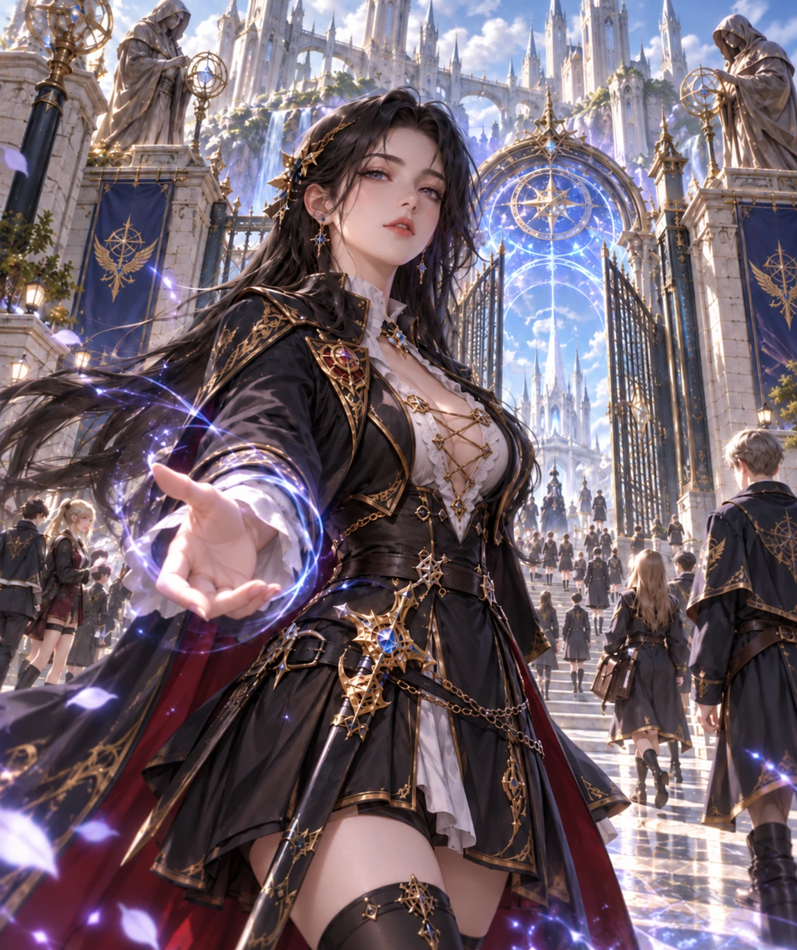 Lady Evelyne Valcrest — The Crimson Star of Aurelis thumbnail