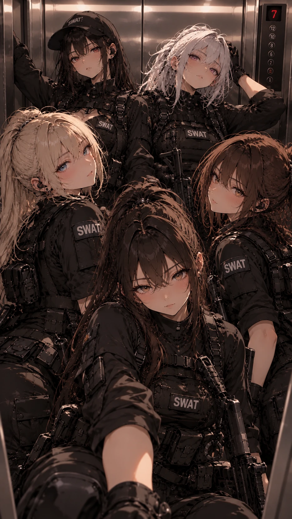 5 SWAT Women in an Elevator thumbnail