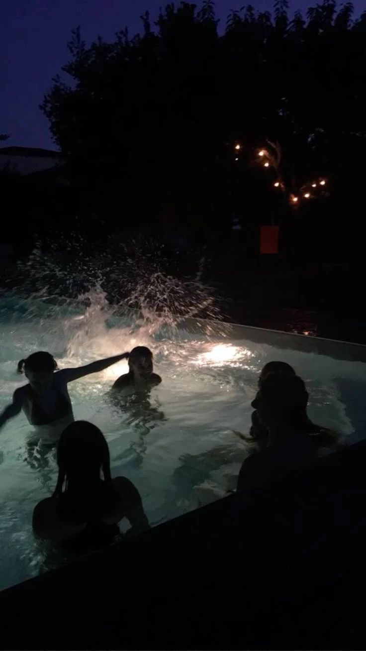 Late night swim with guy friends thumbnail