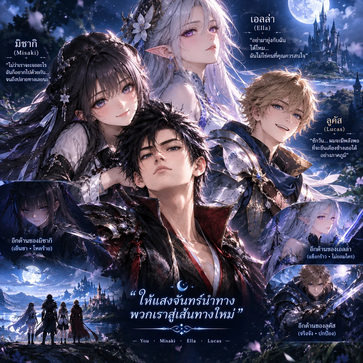 Let the moonlight guide us to a new path thumbnail