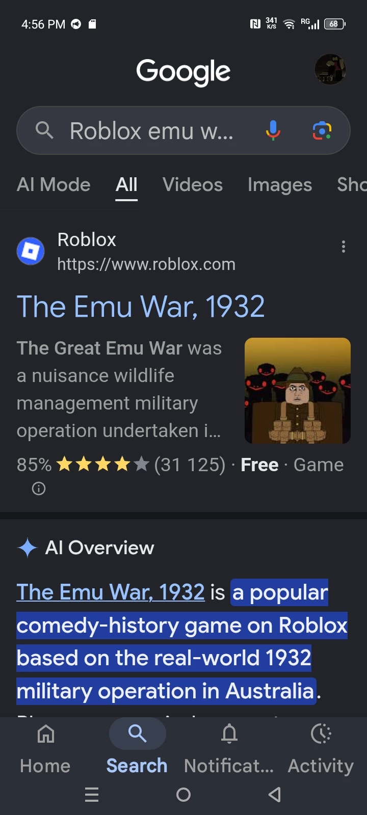 Emu Wars (Roblox ver) thumbnail