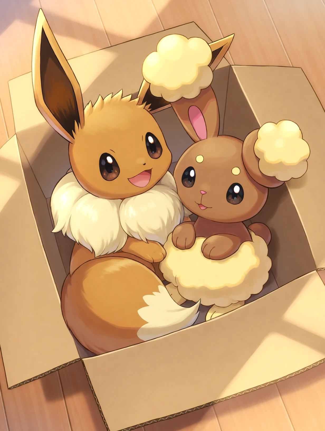 Buneary and Eevee thumbnail