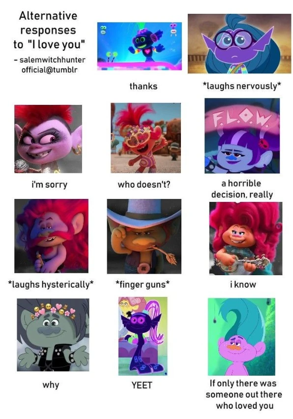 Trolls AU react to branch as thumbnail