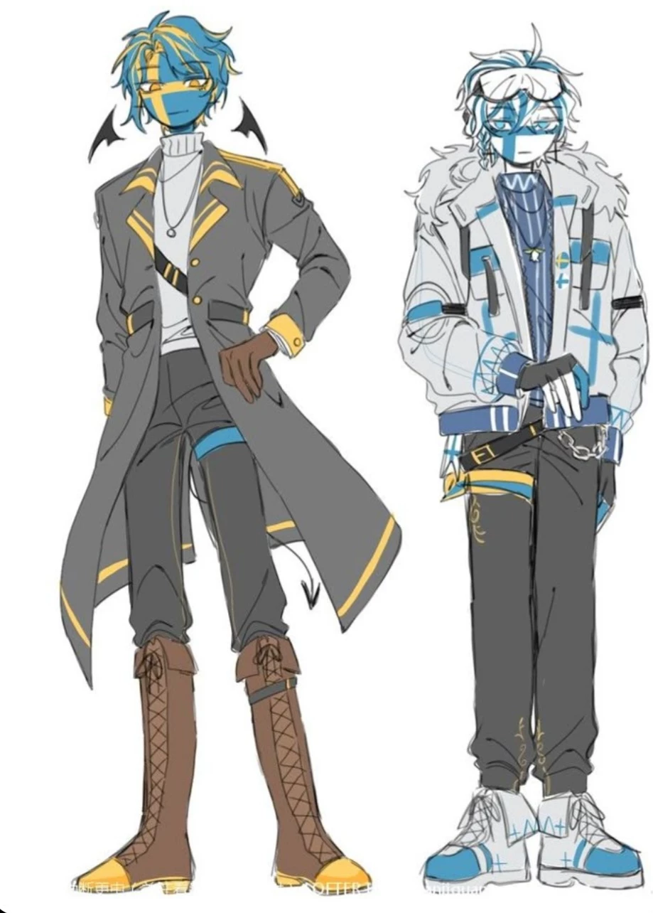 Countryhumans Sweden and Finland thumbnail