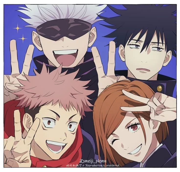 🫸megumi, yuji, nobara ve gojo🫷 thumbnail