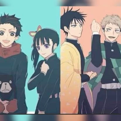 jujutso kaisen x demon slayer thumbnail