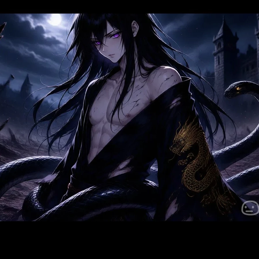 The boy with the red linen snake, Uwabami thumbnail