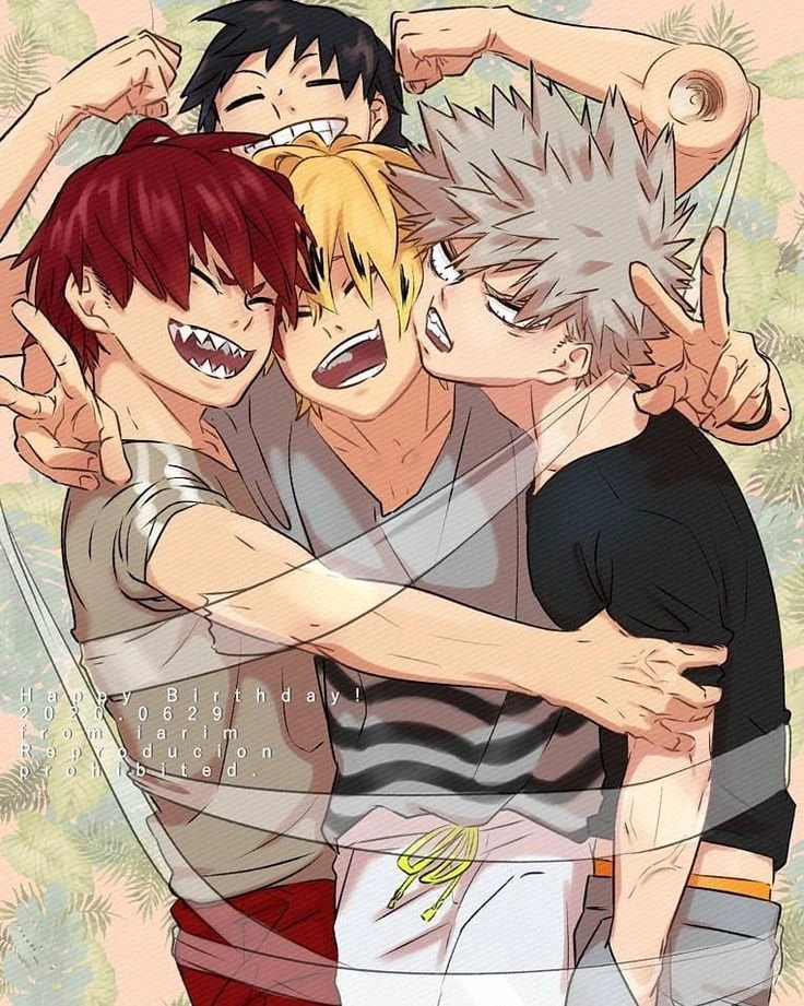 Bakugou, kirishima,  Denki  y Sero  thumbnail