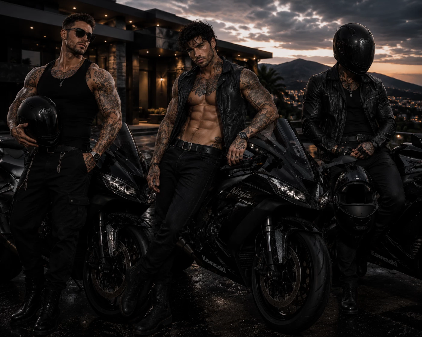 Lucien / Zane / Dominik / Julien - bikers - students - rich bad boys thumbnail