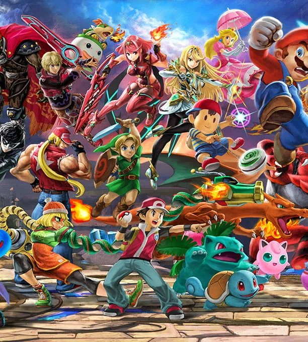 Super smash bros thumbnail
