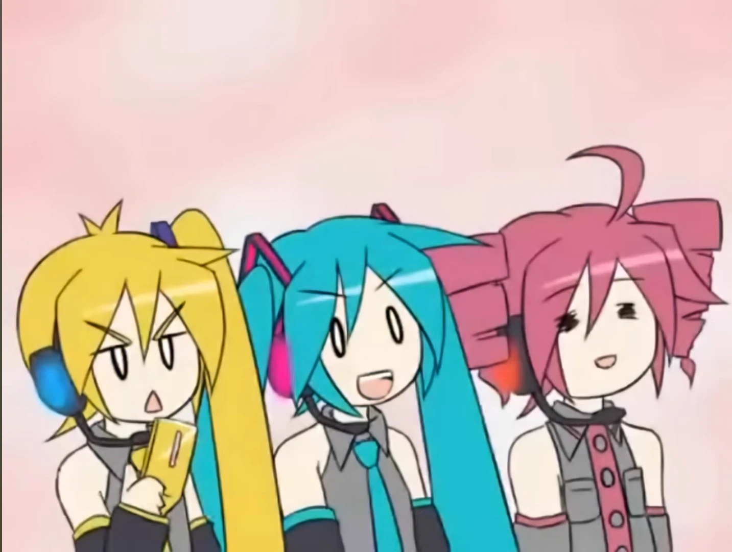Akita Neru, Hatsune Miku, and Kasane Teto thumbnail