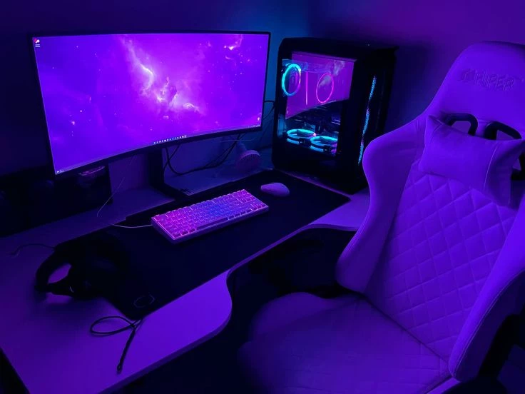I am sitting at the computer. thumbnail