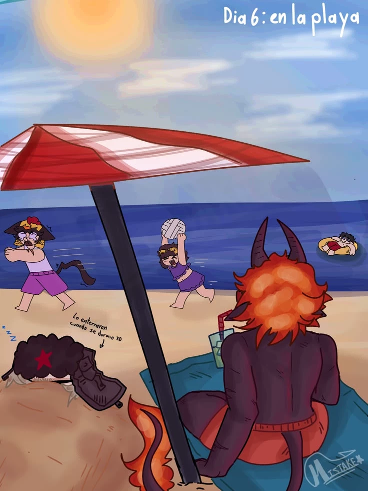The Sunday-goers on the beach thumbnail