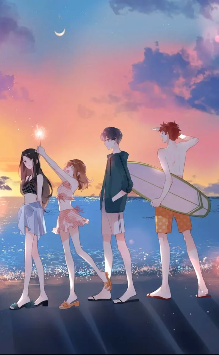Friends from childhood, all the way to Sunset Beach thumbnail