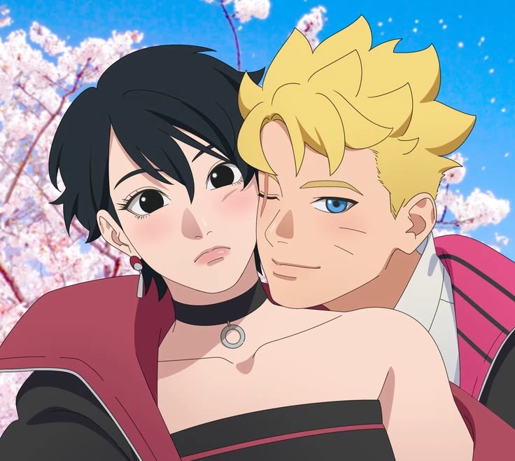 "Cherry Blossom and Engagement Squares: Boruto and Sarada" thumbnail