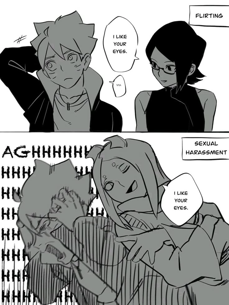 When Boruto was afraid of Sarada and Mitsuki's eyes thumbnail