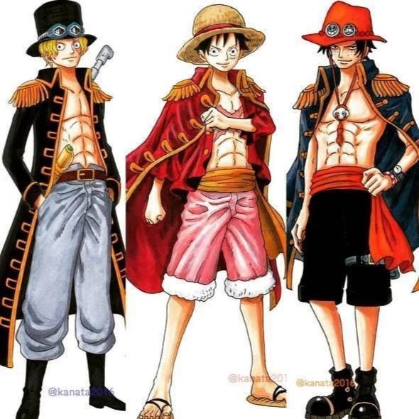 Ace, Sabo and Luffy. thumbnail
