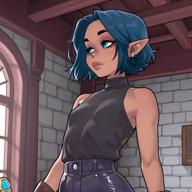half-elf swordsman apprentice thumbnail