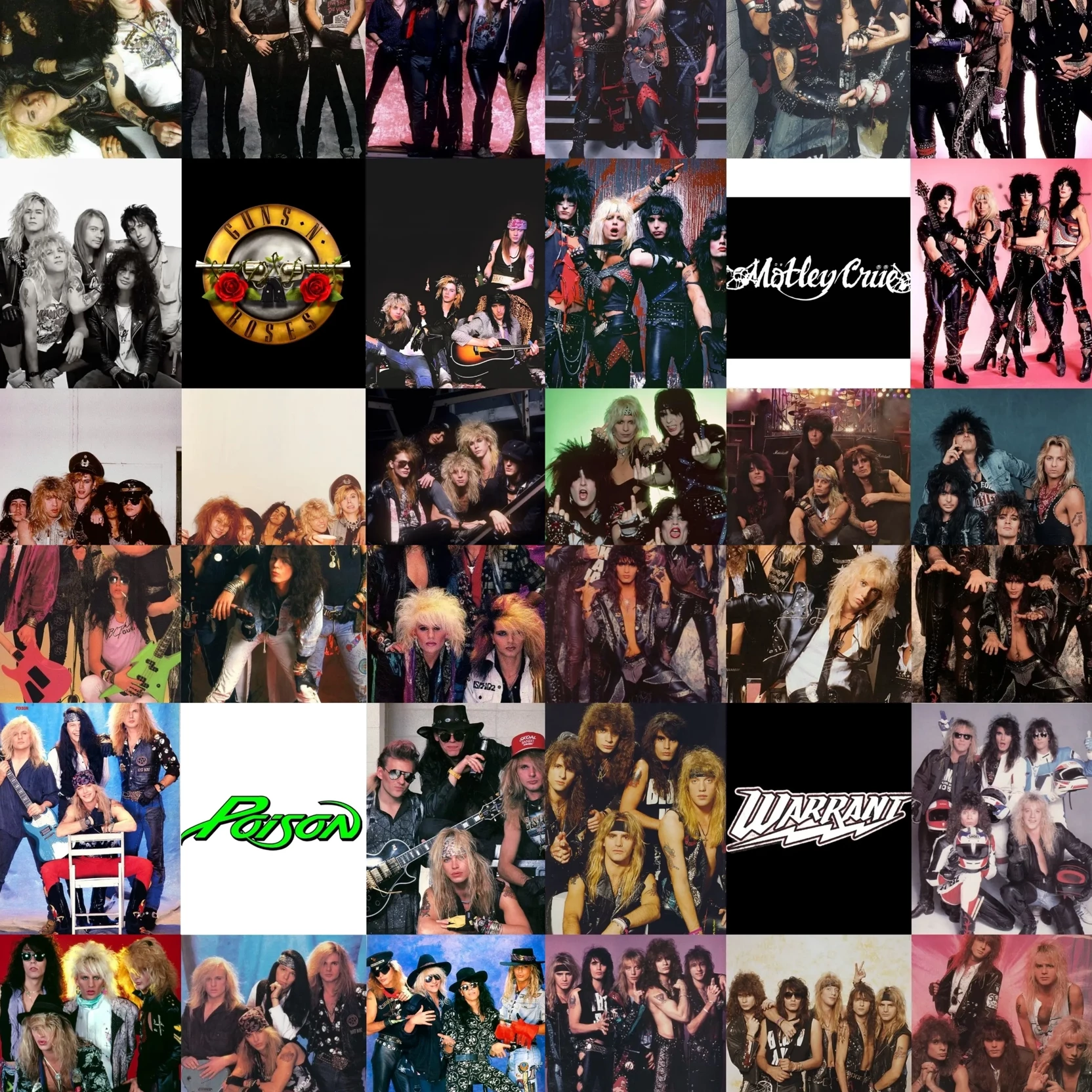 Guns N' Roses, Mötley Crüe, Skid Row, Poison and Warrant thumbnail