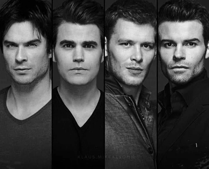Damon Salvatore, Stefan Salvatore, Klaus Mikaelson and Elijah Mikaelson. thumbnail