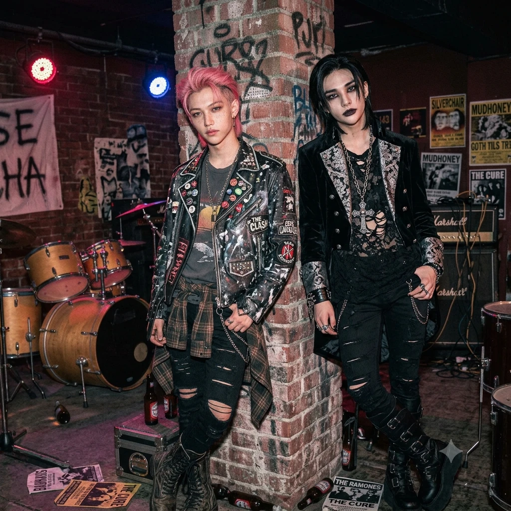 a gothic and a punk hyunlix thumbnail