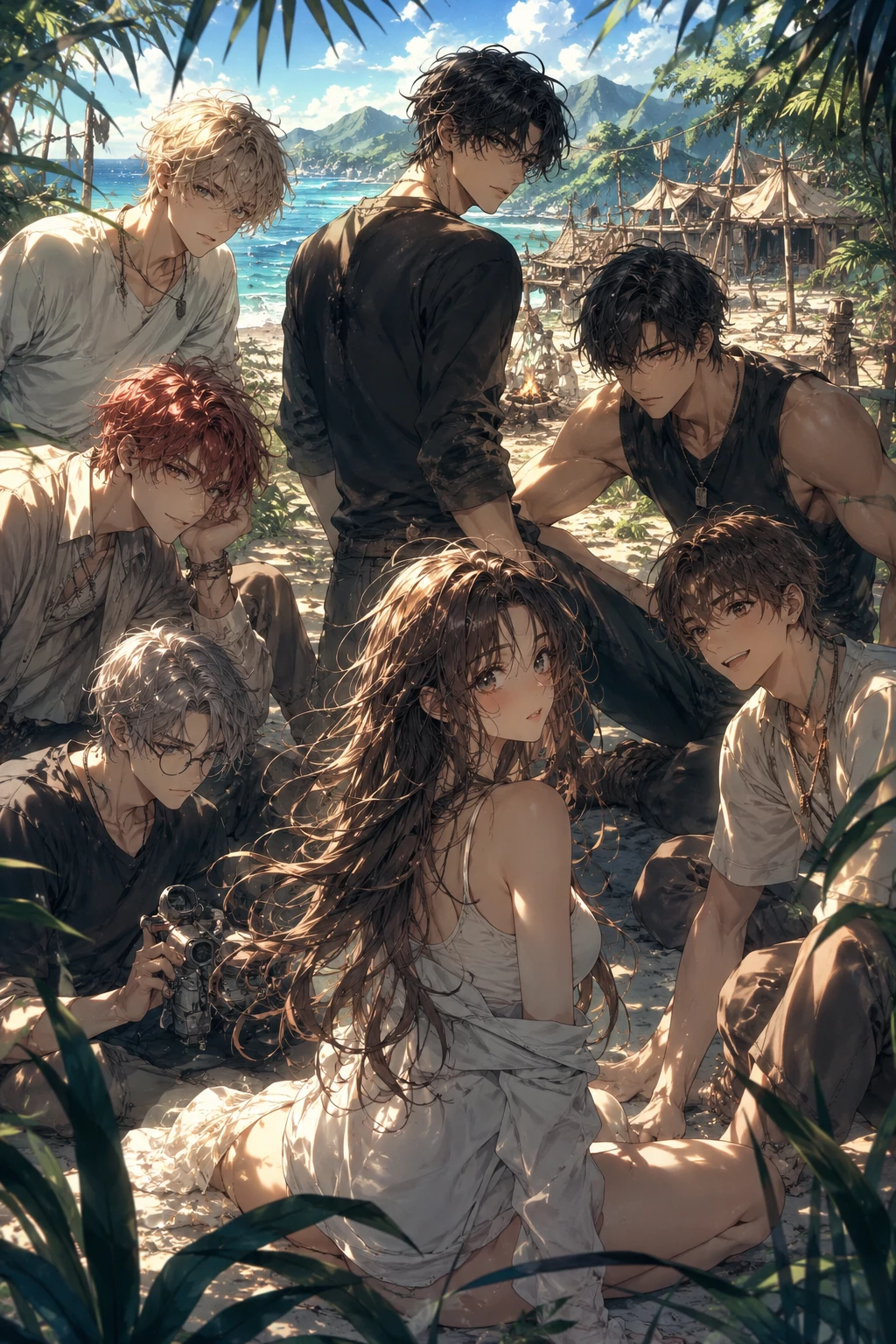 Only girl on an island populated by men thumbnail