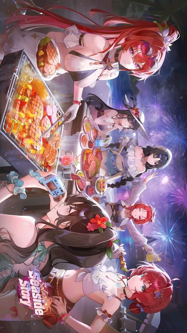 sea side party with danjin,yinlin,zhezhi,jianxin,baizhi and chixia thumbnail