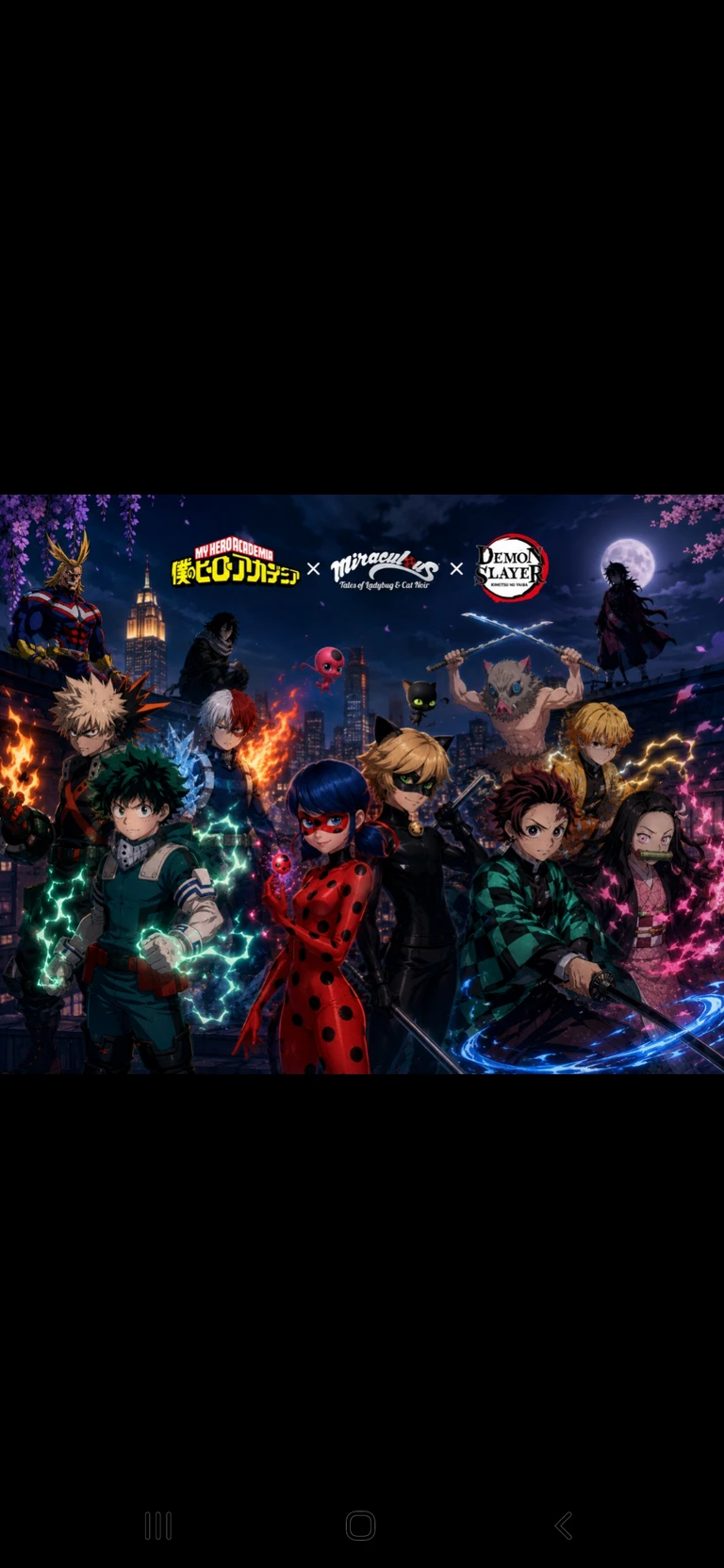 My hero academia x Demons slayer x Miraculous ladybug. thumbnail