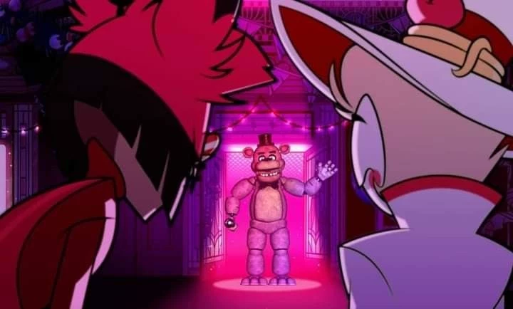 fnaf x hazbin hotel☝🏻🫪💜 thumbnail