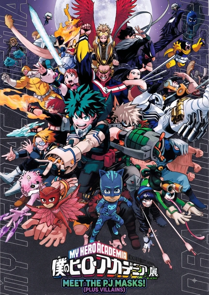 pj masks x My Hero academia thumbnail