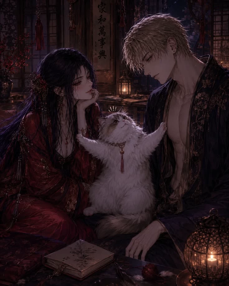 My husband and my cat are rivals. thumbnail