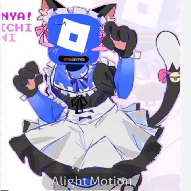 roblox gold maid cat :3 thumbnail