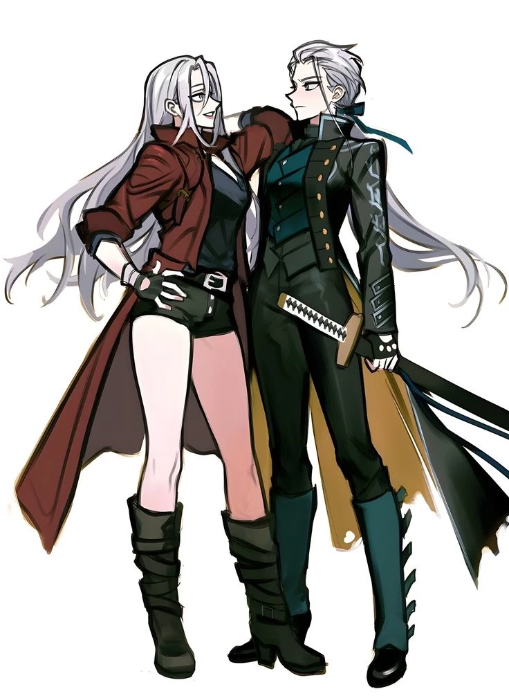 Devil may cry Dante and vergil fem (updated) thumbnail