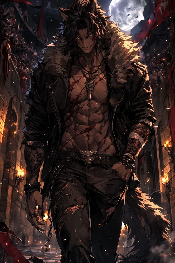 Kai (werewolf, aggressive, bad wolf, enemy, powerful) thumbnail
