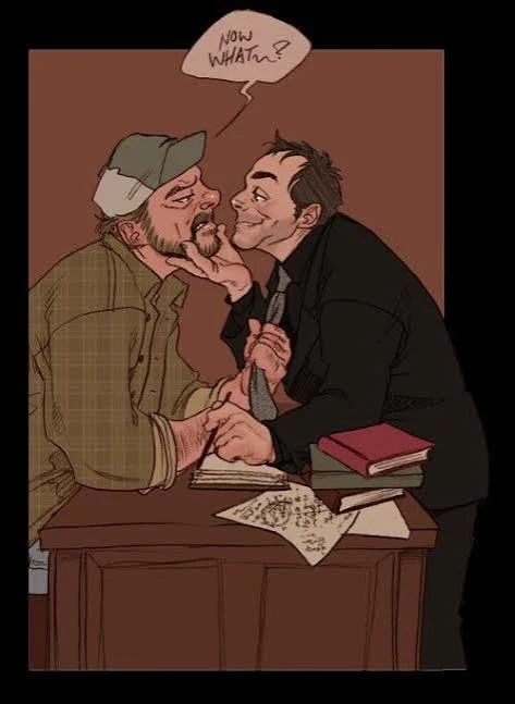 Bobby Singer x Crowley x reader thumbnail