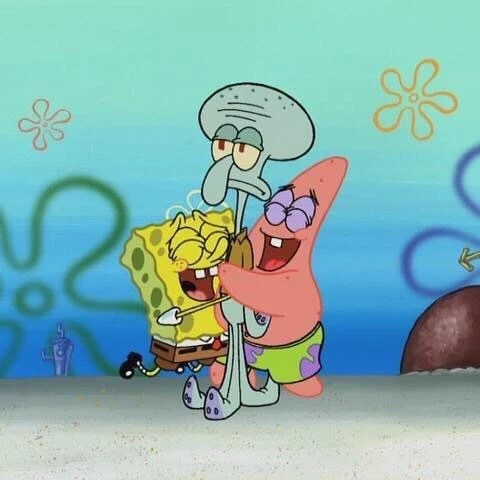 sponbob, Patrick and Squidward thumbnail