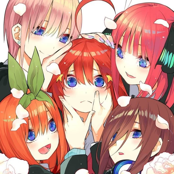 The Nakano Quintuplets🩷❤️💙💚🧡 thumbnail
