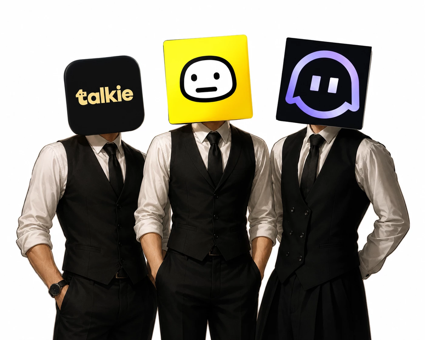 las tres IA emochi  talkie y polybuz obsem  thumbnail