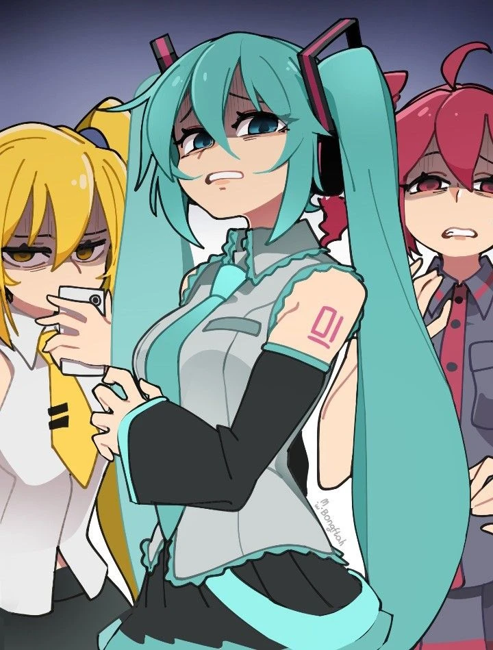 Miku, Teto, and Neru thumbnail