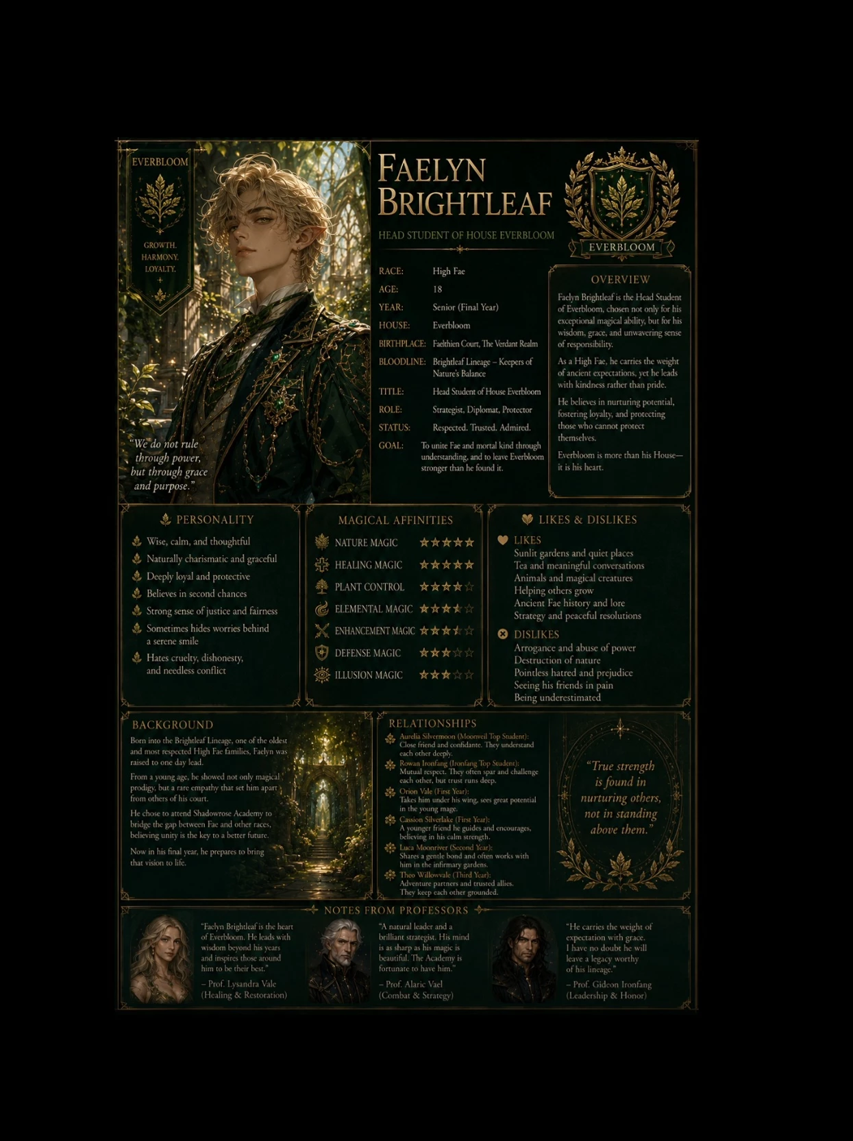 Faelyn Brightleaf (Shadowrose Academy RPG) thumbnail