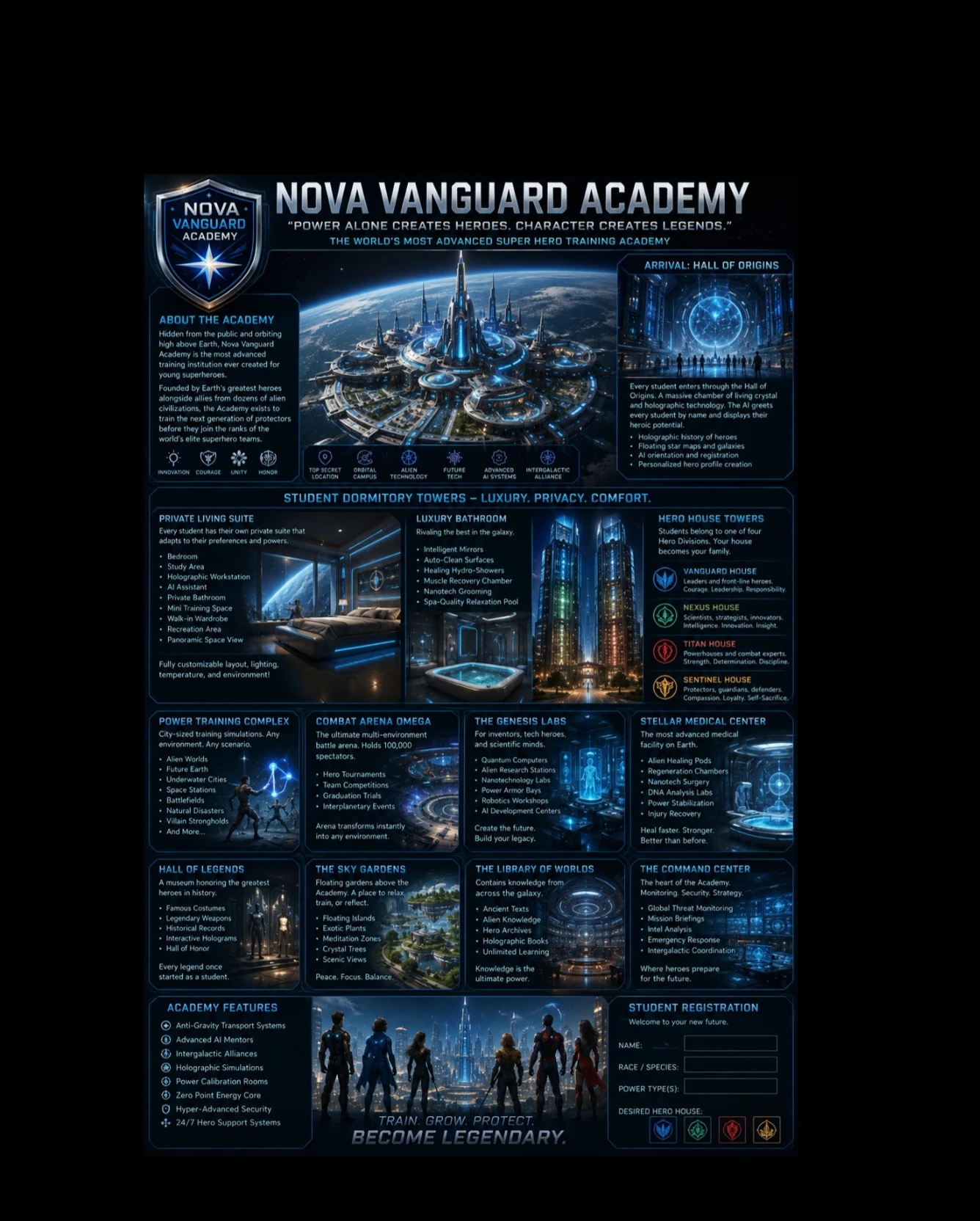 Nova Vanguard Academy  (Superhero School RPG) thumbnail